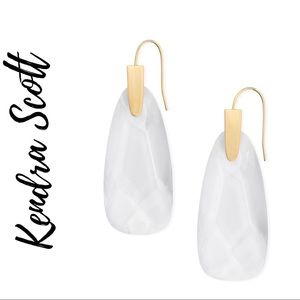 Kendra Scott Maize Drop Earrings In Clear Glass